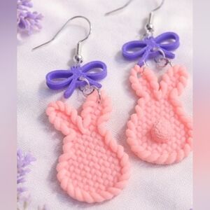 3d printed peeps earrings Multi color